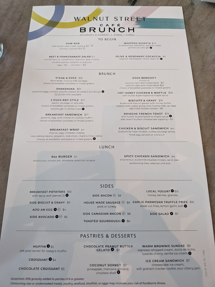 Walnut Street Cafe Menu - Image 3